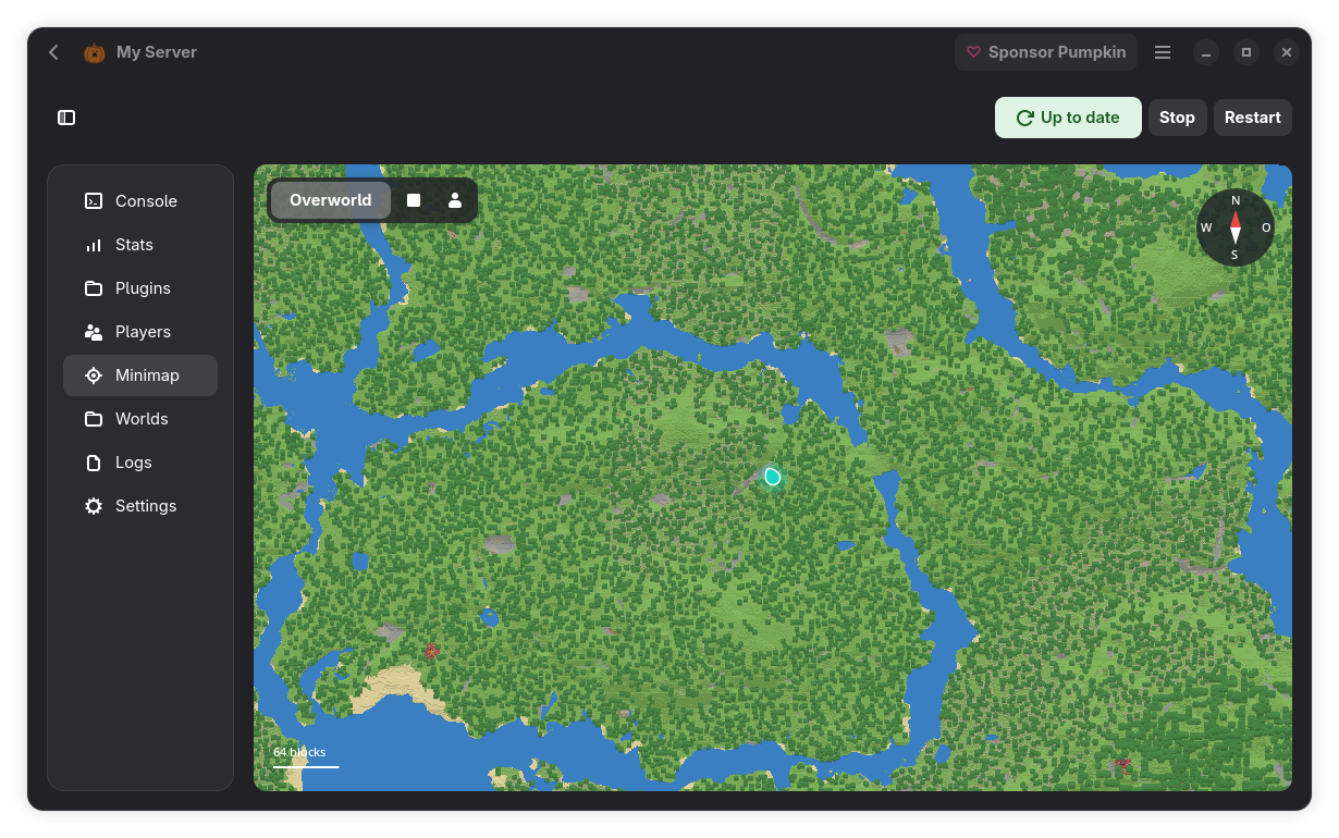 Smashed Pumpkin minimap view